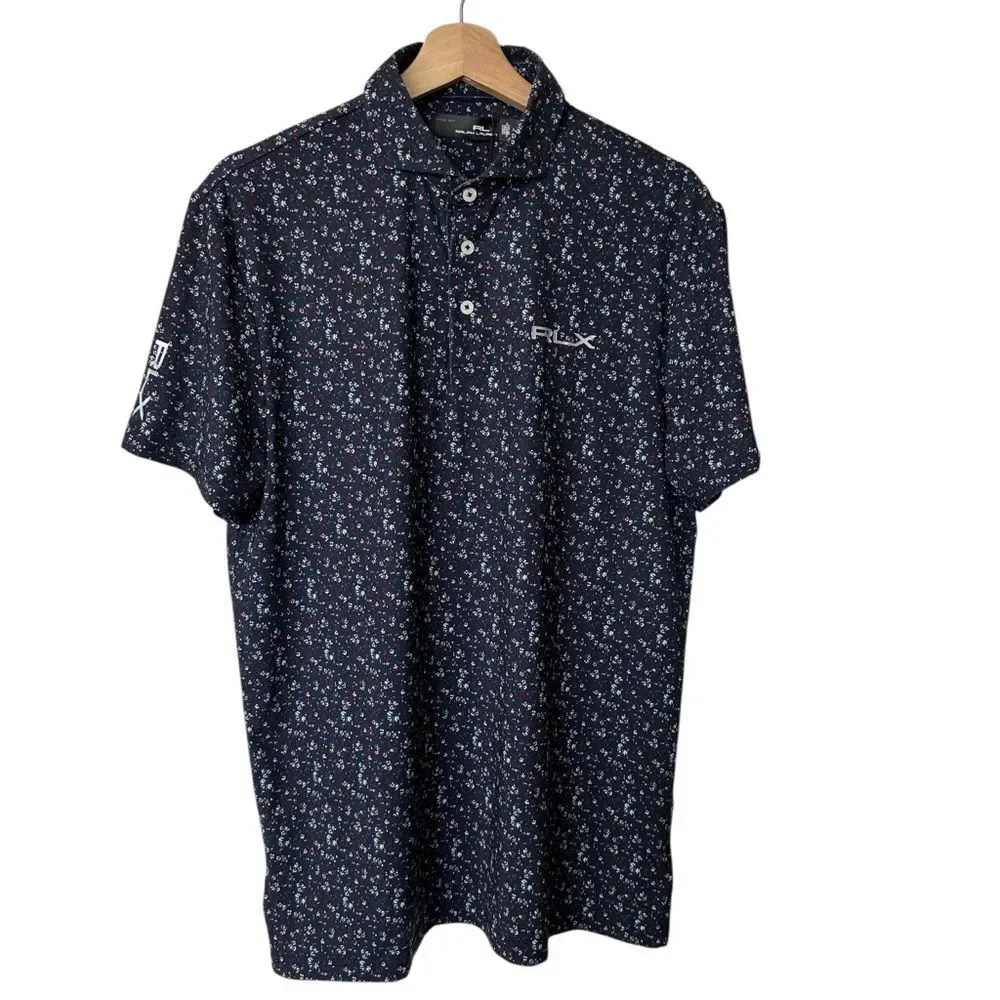 NWT RLX Ralph Lauren Lightweight Airflow Golf Polo T Shirt M